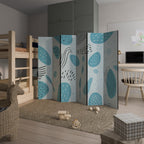 GREENISH FRENZY Biombo Decorativo de 6 Painéis