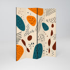 VIBRANT FRENZY 4-Panel Room Divider
