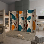 VIBRANT FRENZY Biombo de 6 Painéis