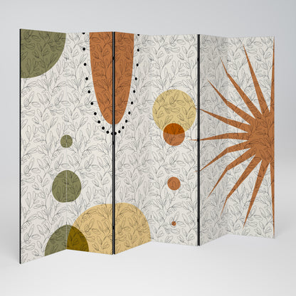 RAYS AND ROUNDELS Biombo de 6 Painéis
