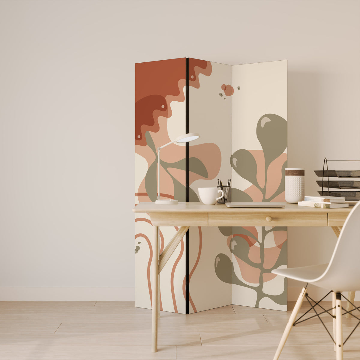 ARTISTRY AURA Biombo de 3 Painéis