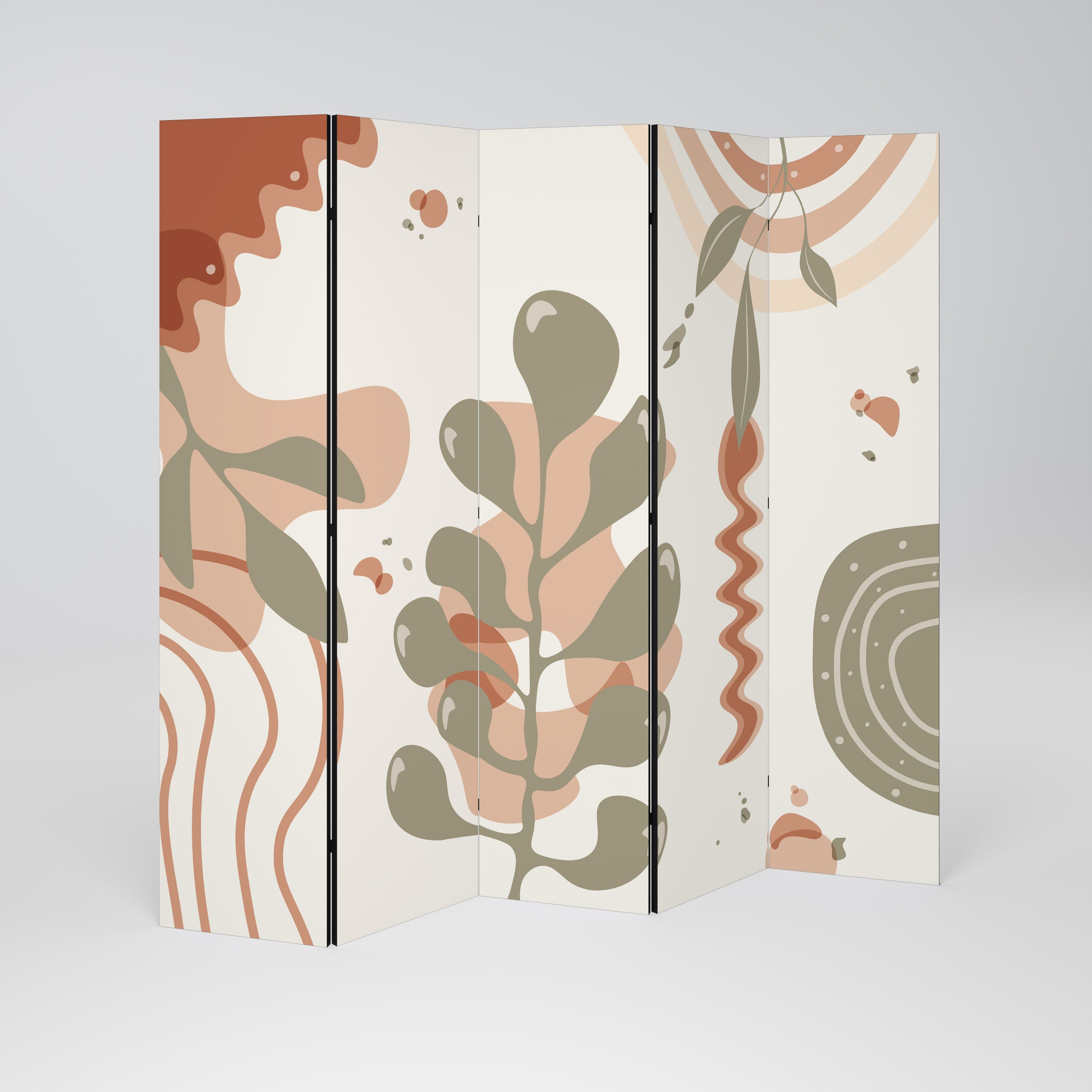 ARTISTRY AURA Biombo Decorativo de 5 Painéis