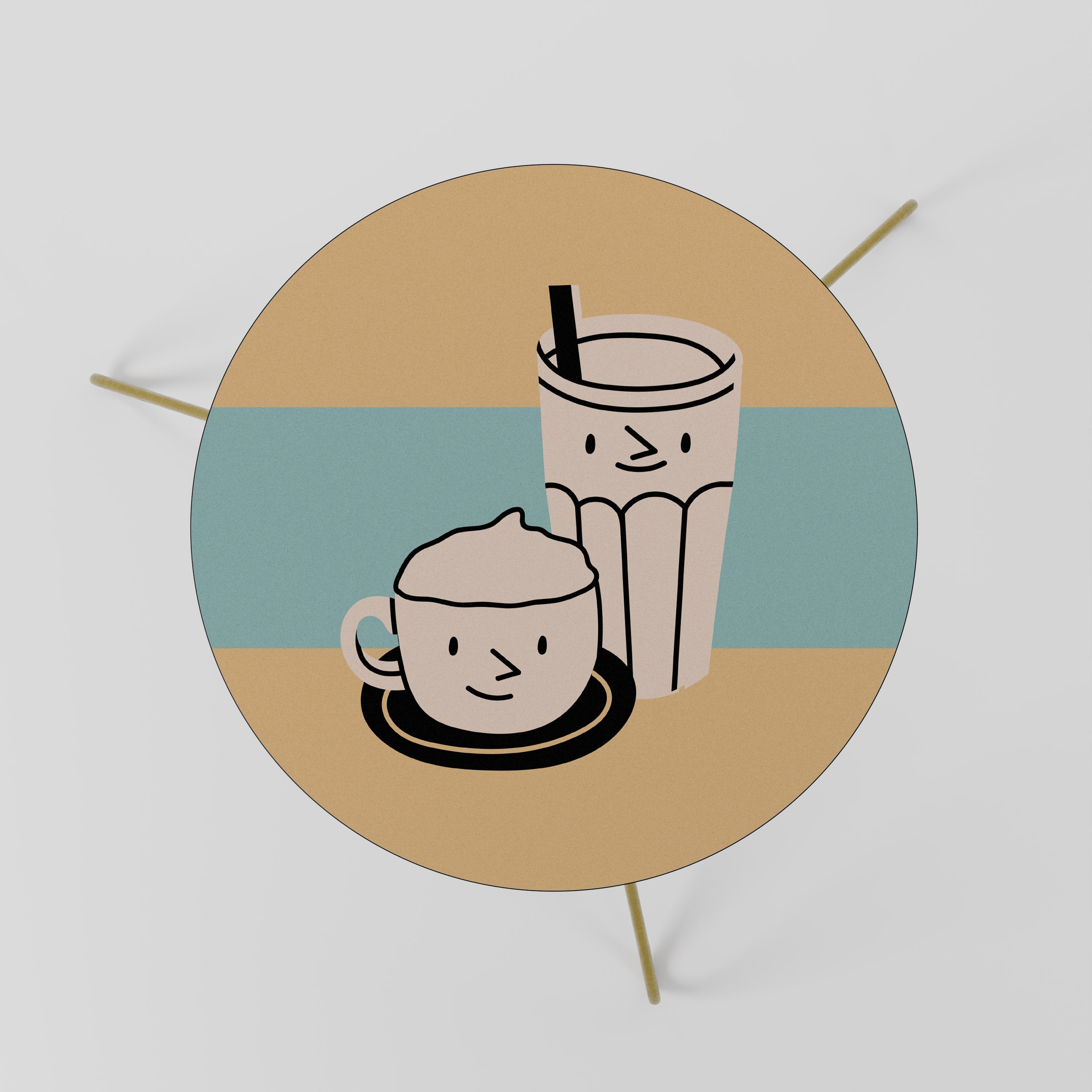 COFFEE PLEASURES Mesa de Centro 60