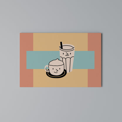 COFFEE PLEASURES Horizontal Canvas Print