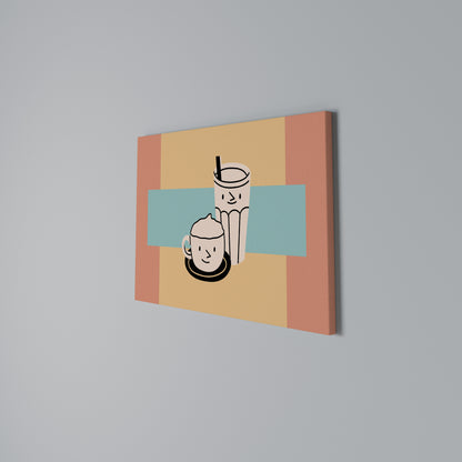 COFFEE PLEASURES Horizontal Canvas Print