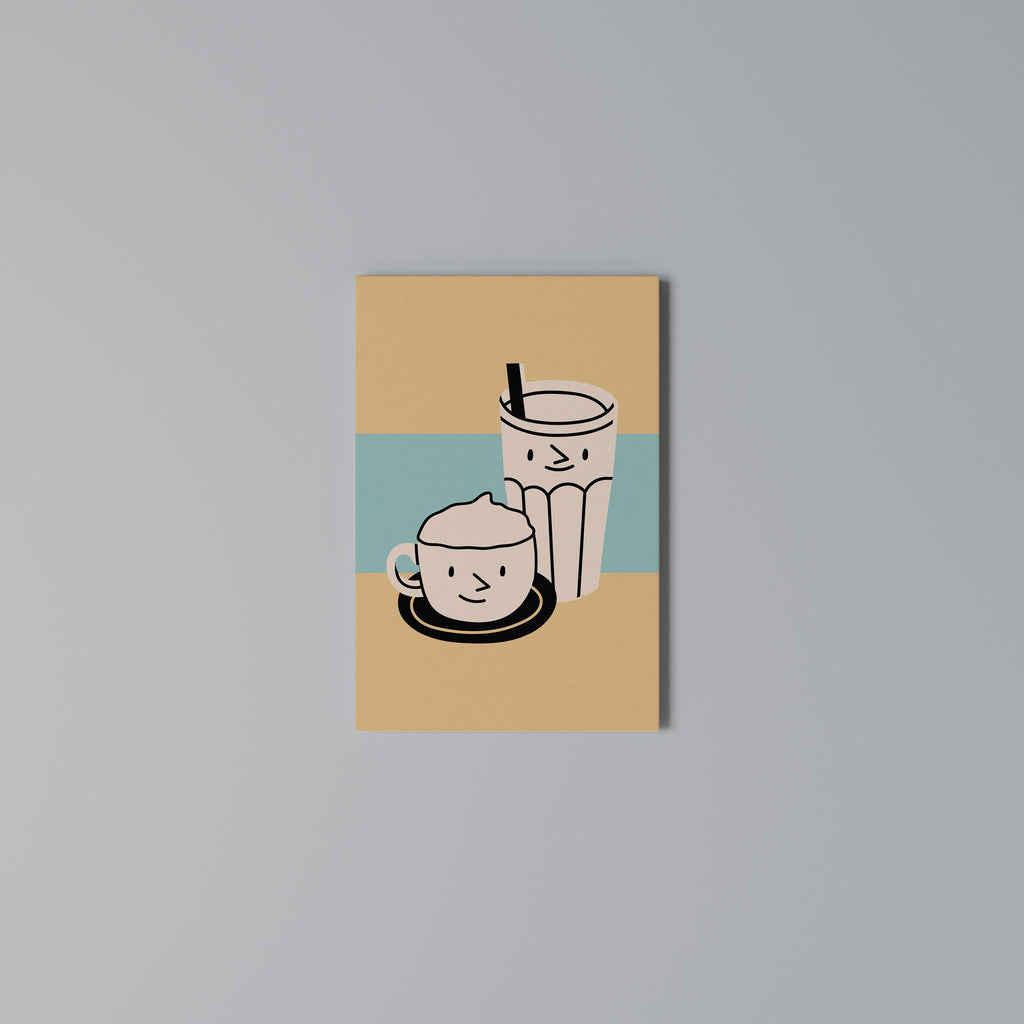 COFFEE PLEASURES Vertical Canvas Print