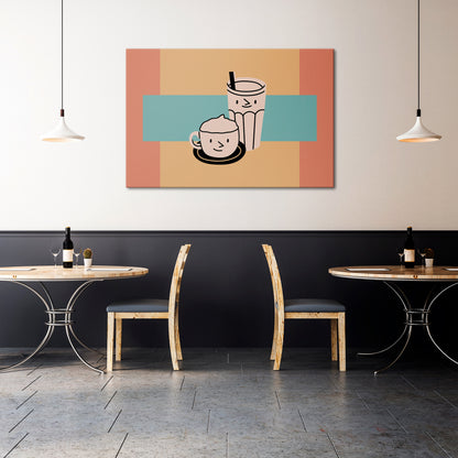 COFFEE PLEASURES Horizontal Canvas Print