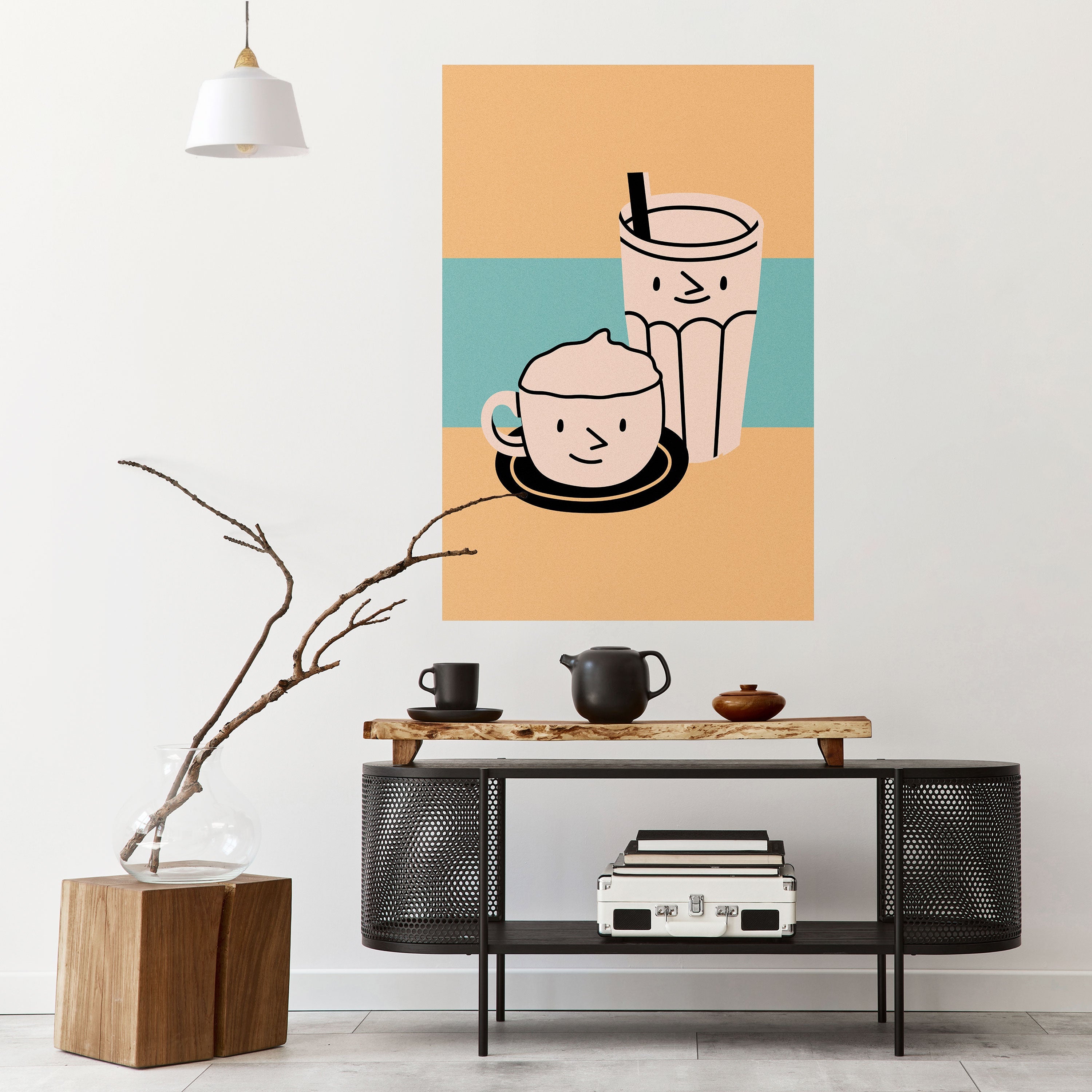 COFFEE PLEASURES Poster Vertical Autocolante