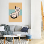 COFFEE PLEASURES Poster Vertical Autocolante