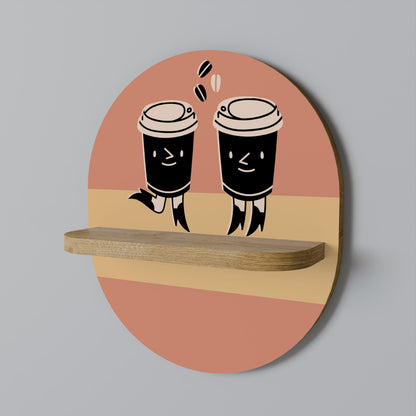 JOYFUL COFFEE Prateleira Artística