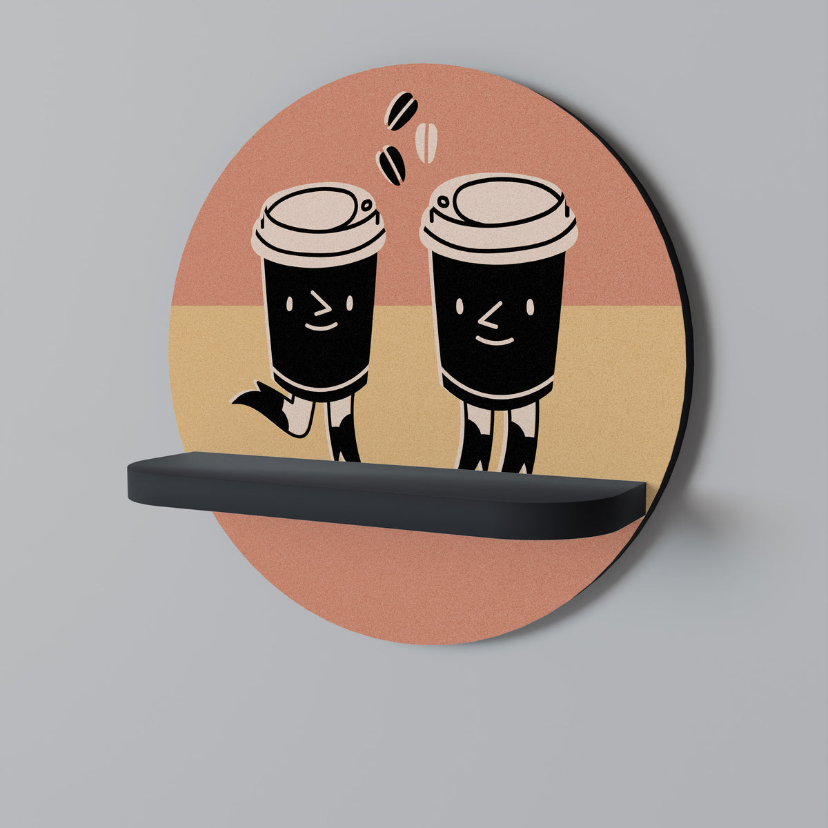 JOYFUL COFFEE Art Shelf