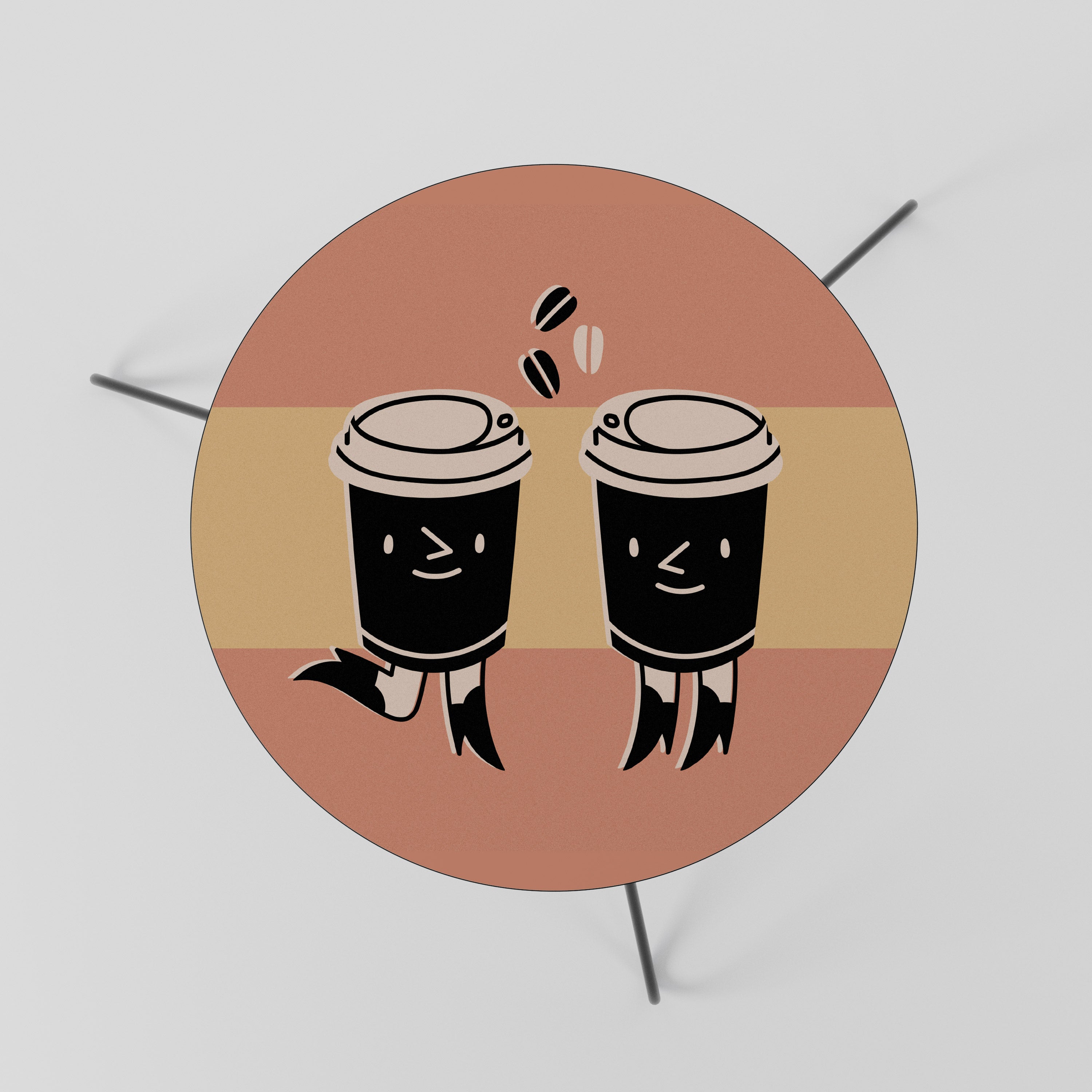 JOYFUL COFFEE Mesa de Centro 60