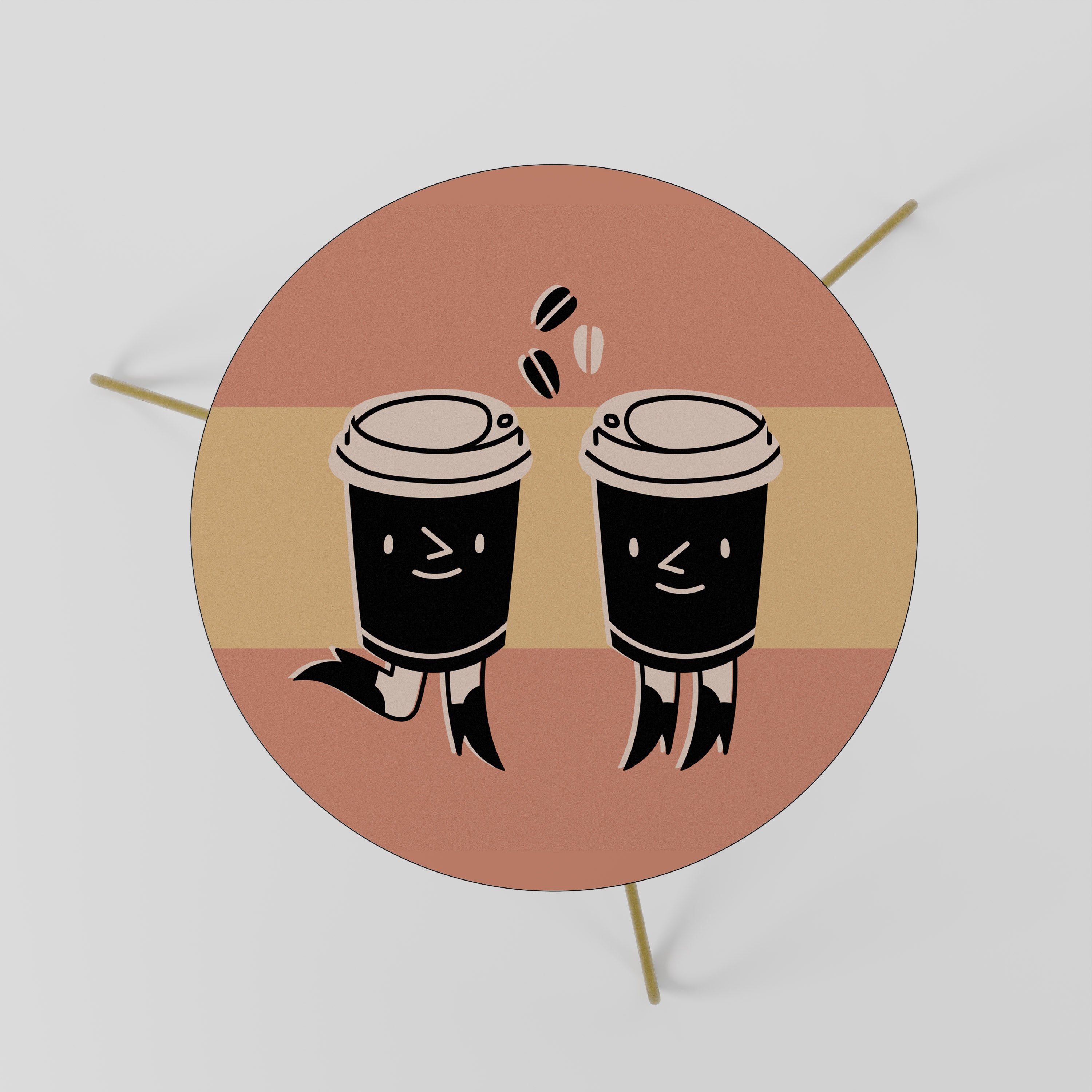 JOYFUL COFFEE Mesa de Centro 60