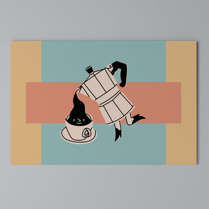 POWER ESPRESSO Horizontal Canvas Print