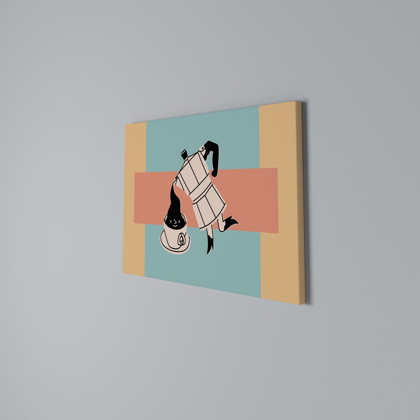 POWER ESPRESSO Horizontal Canvas Print