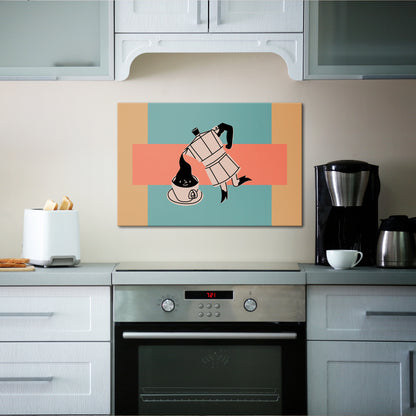 POWER ESPRESSO Horizontal Canvas Print