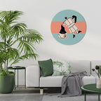 POWER ESPRESSO Quadro Redondo Decorativo