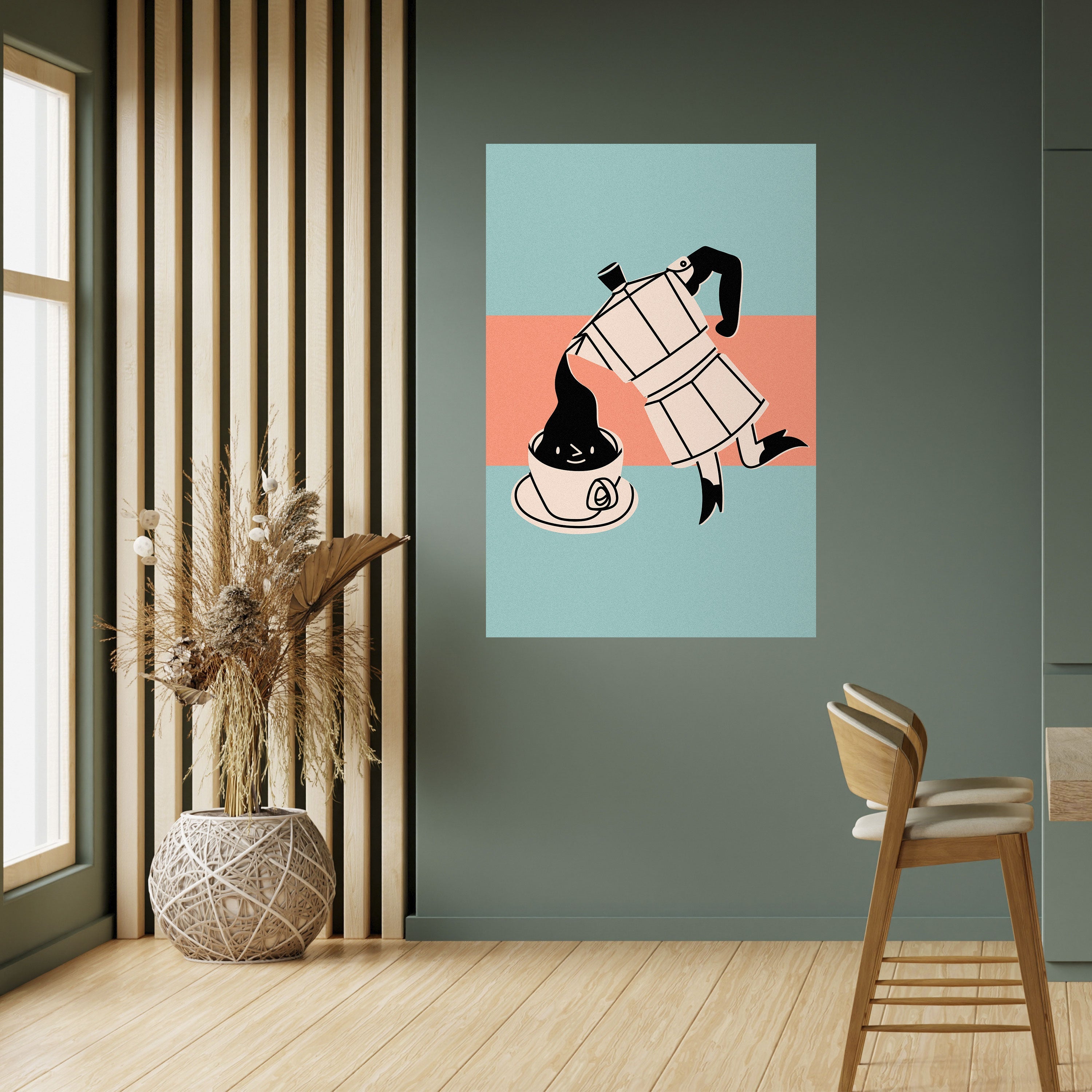 POWER ESPRESSO Poster Vertical Autocolante