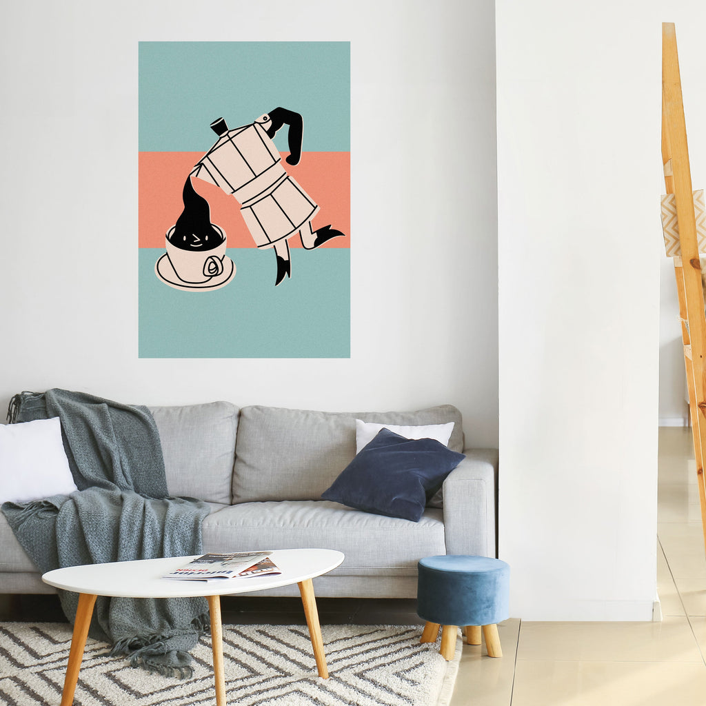 POWER ESPRESSO Poster Vertical Autocolante