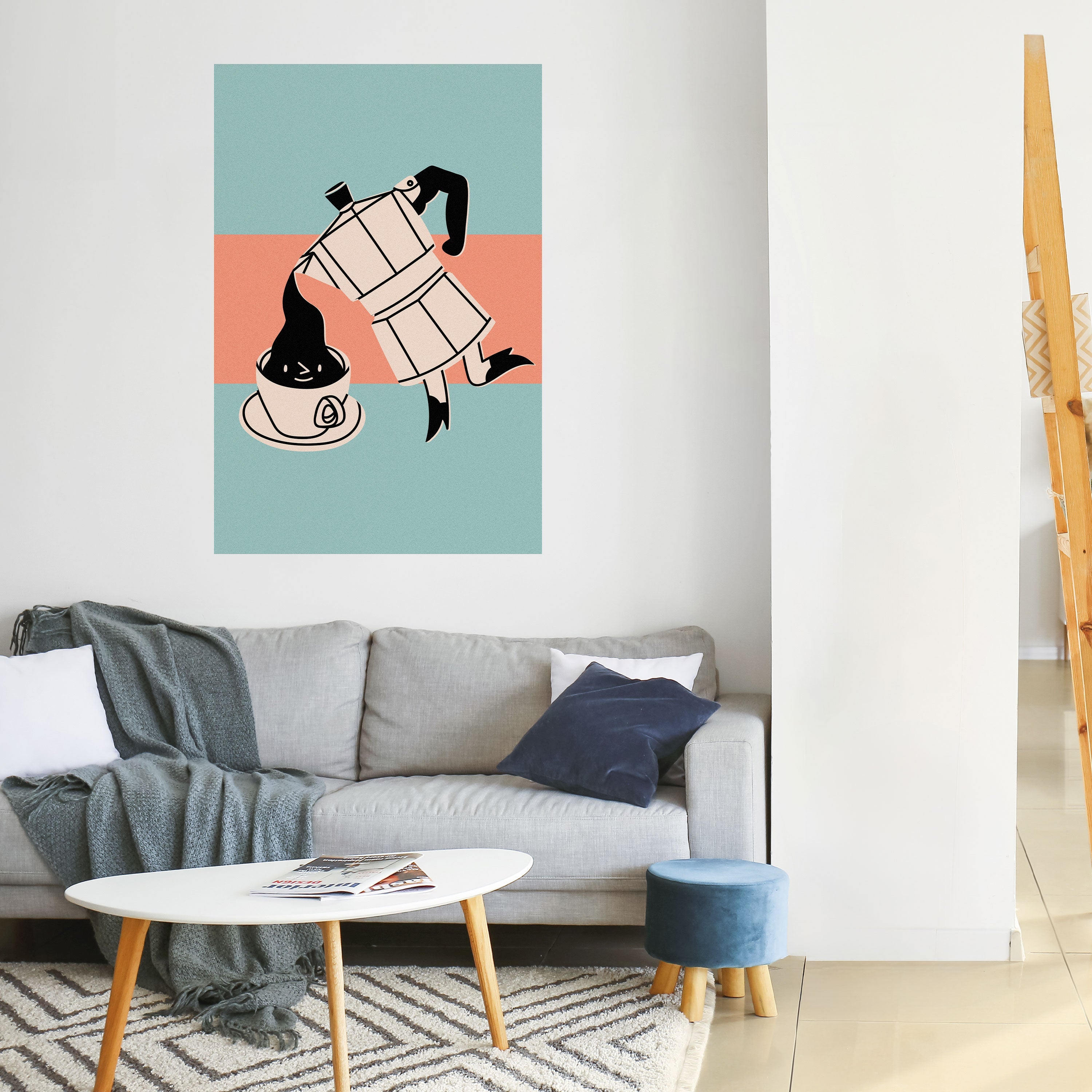 POWER ESPRESSO Poster Vertical Autocolante