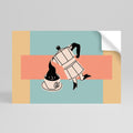 POWER ESPRESSO Peel and Stick Horizontal Poster