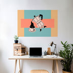 POWER ESPRESSO Peel and Stick Horizontal Poster