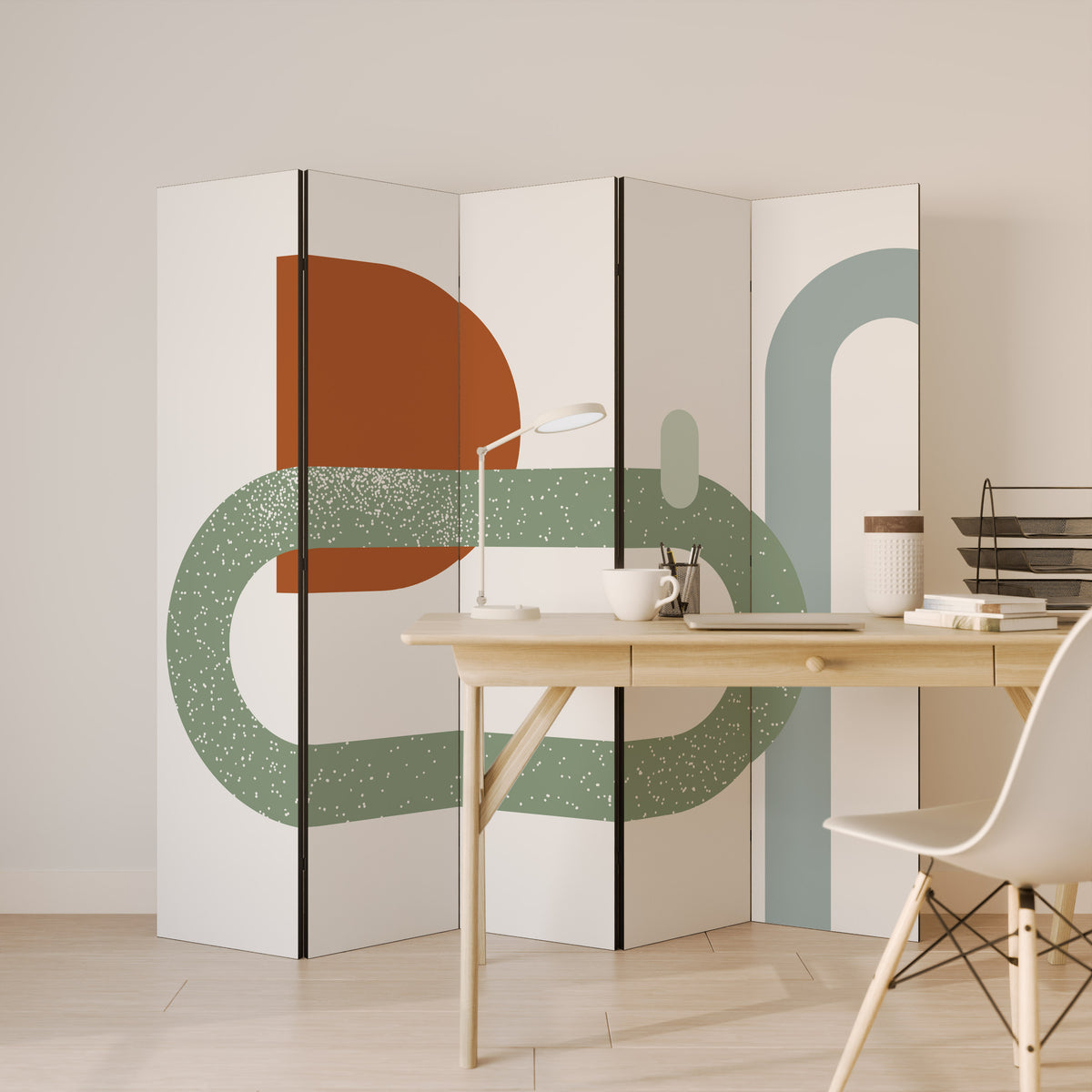 INFINITY'S EMBRACE 5-Panel Room Divider