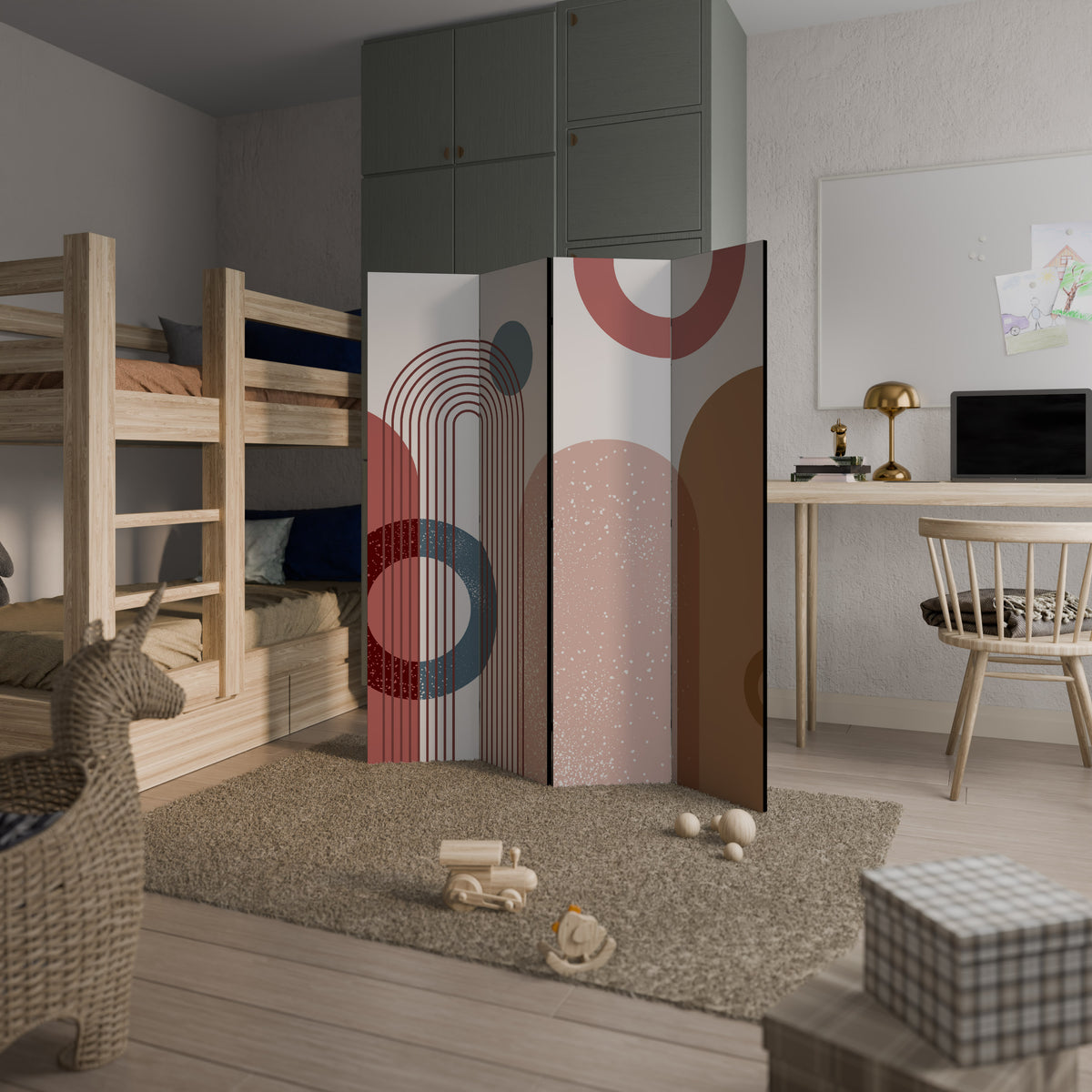 SHAPESCAPE LEAP 4-Panel Room Divider