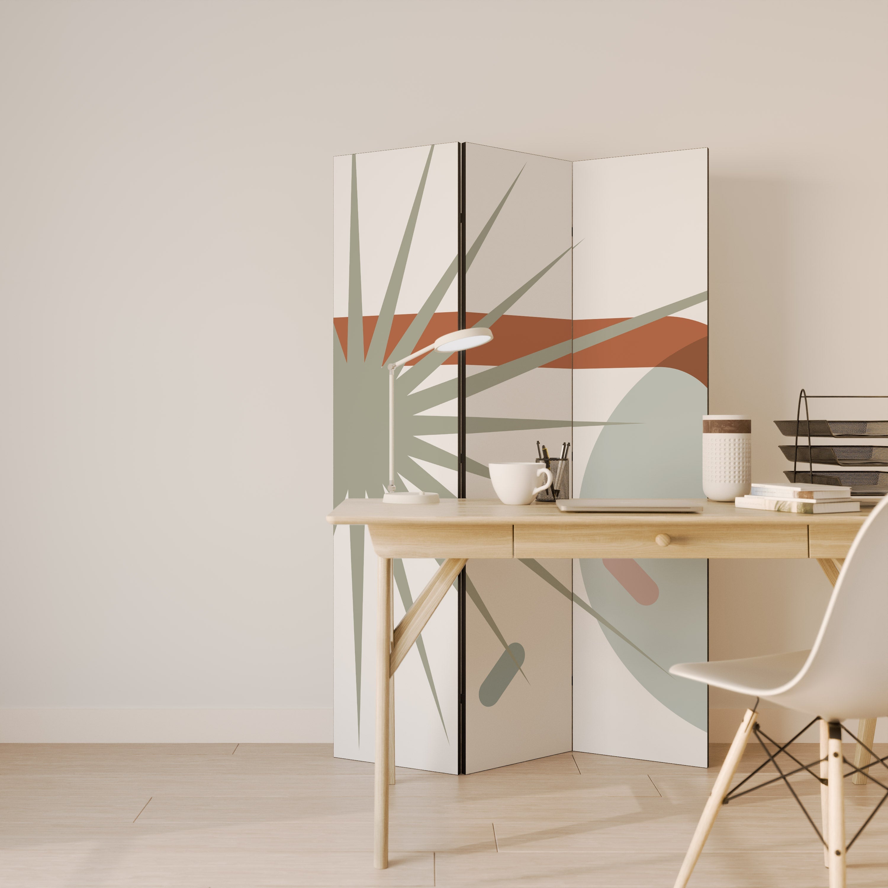 SHAPESHIFT FUSION Biombo Decorativo de 3 Painéis