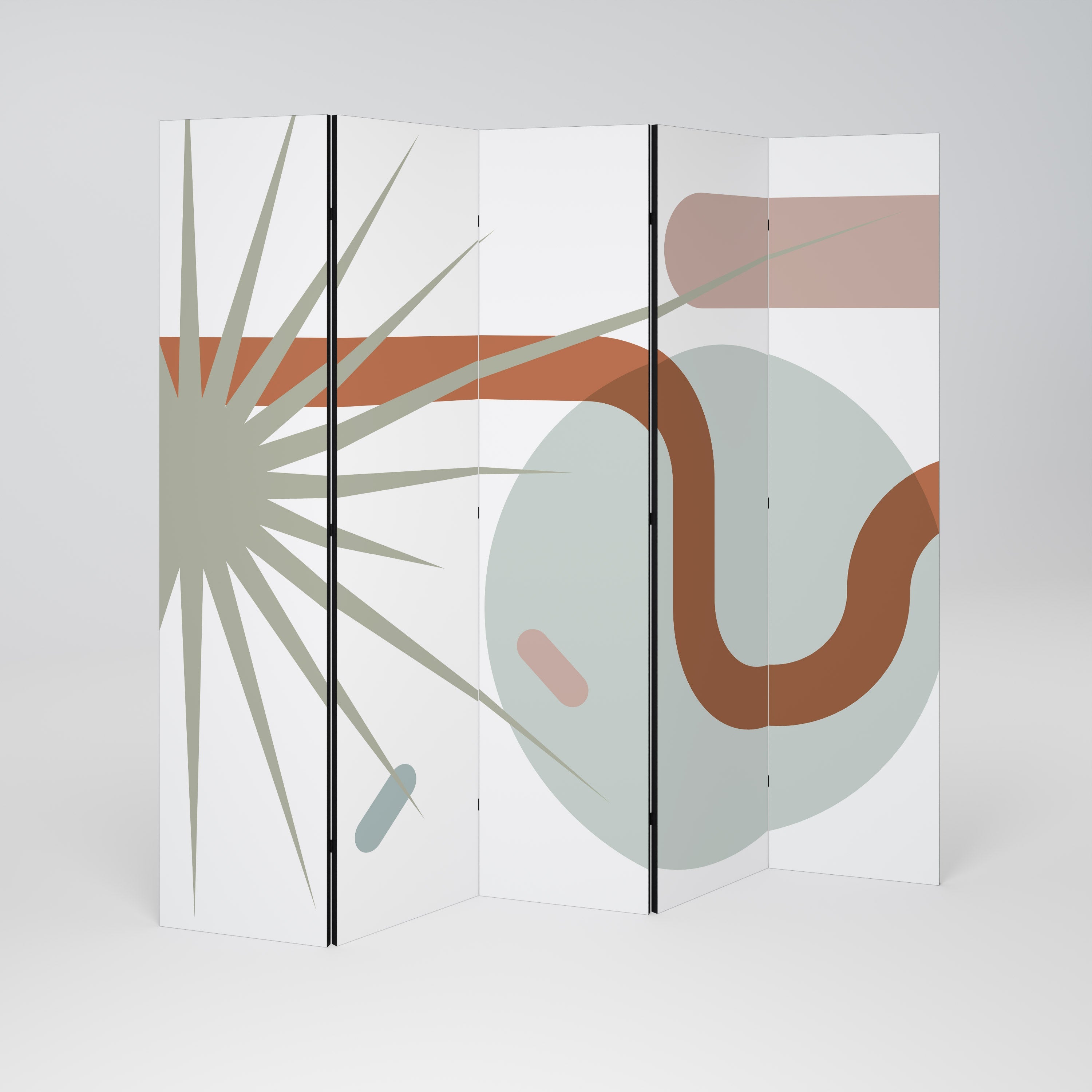 SHAPESHIFT FUSION Biombo Decorativo de 5 Painéis