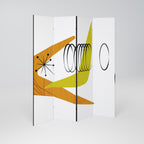 MAGNETIC HIT Biombo Decorativo de 4 Painéis