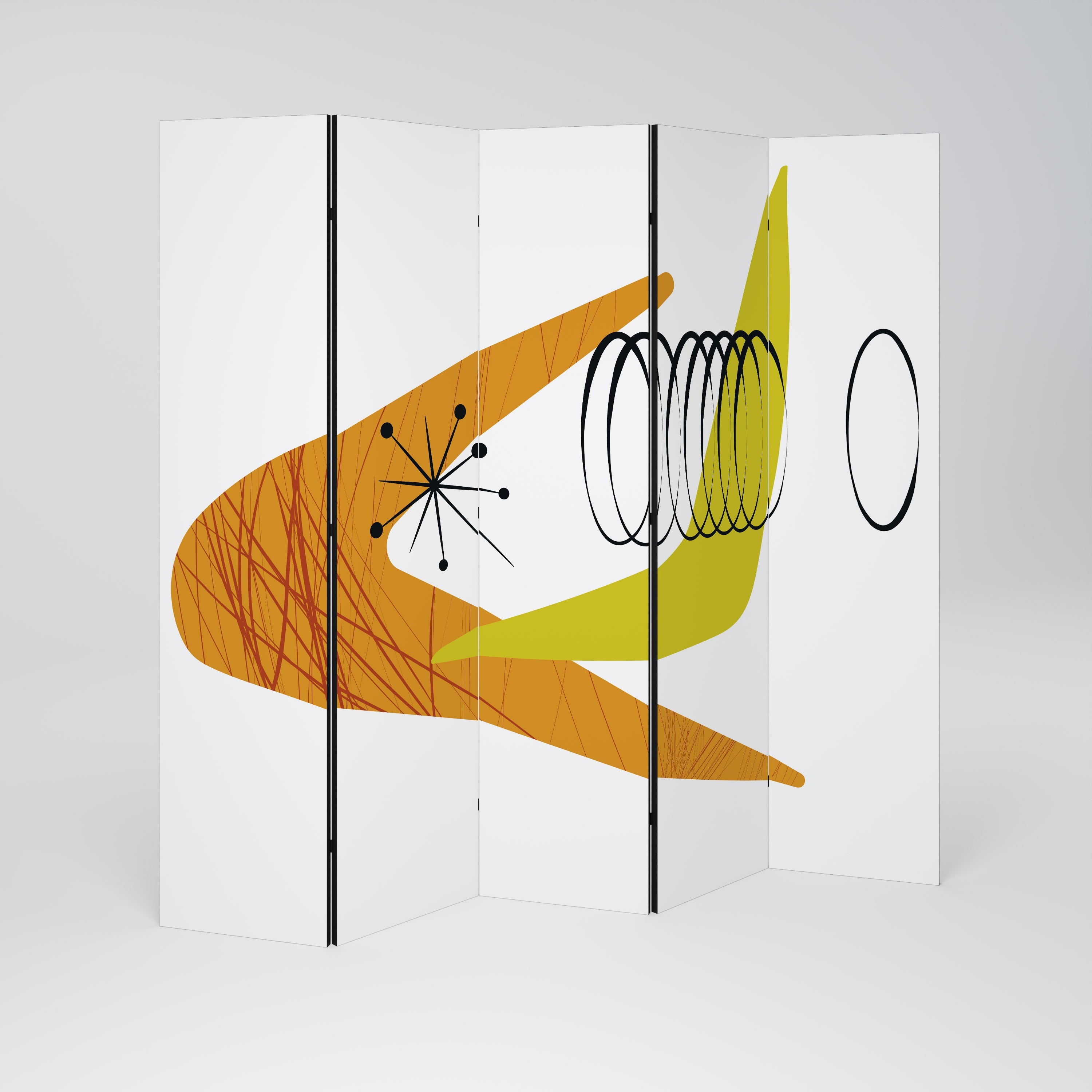 MAGNETIC HIT Biombo Decorativo de 5 Painéis