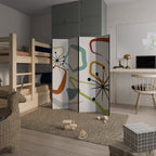 INTO THE RIM Biombo Decorativo de 4 Painéis