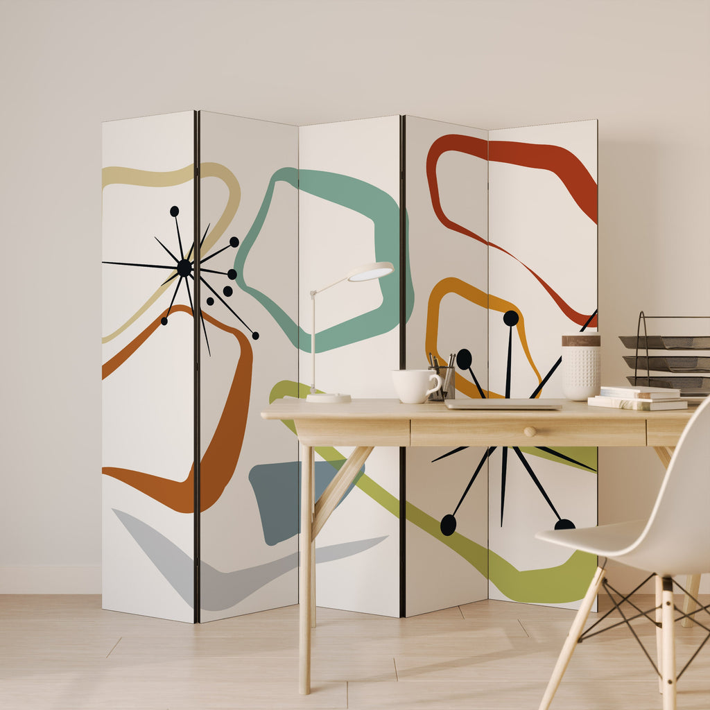 INTO THE RIM Biombo Decorativo de 5 Painéis