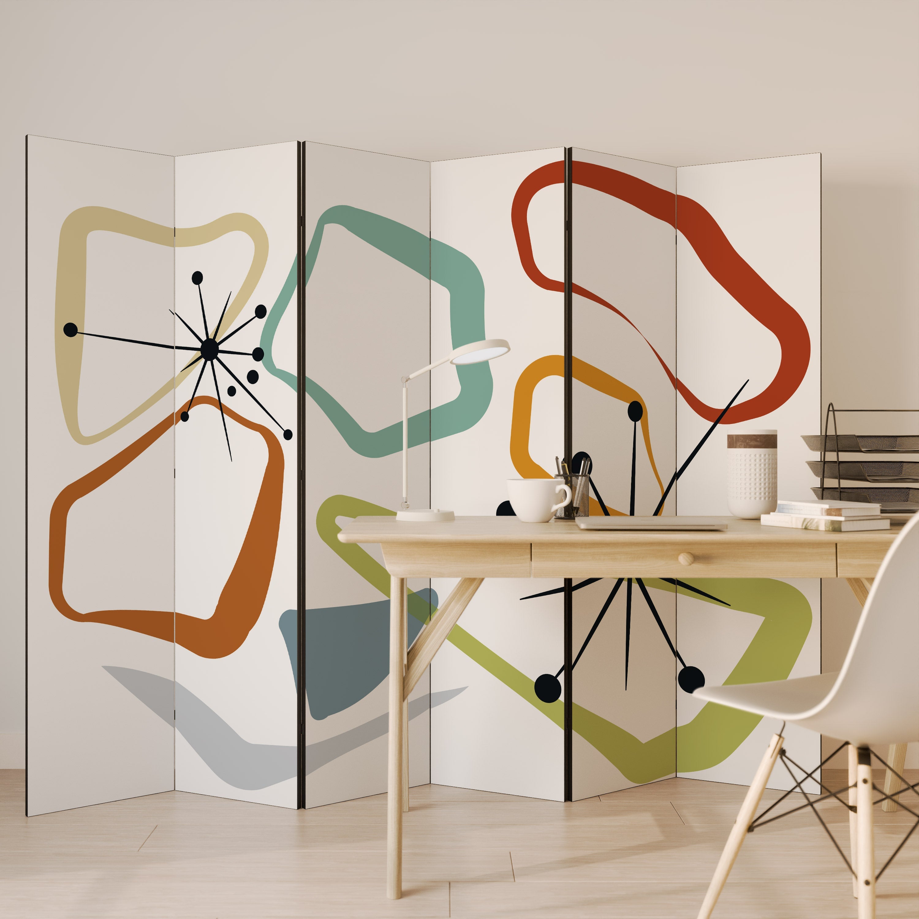 INTO THE RIM Biombo Decorativo de 6 Painéis