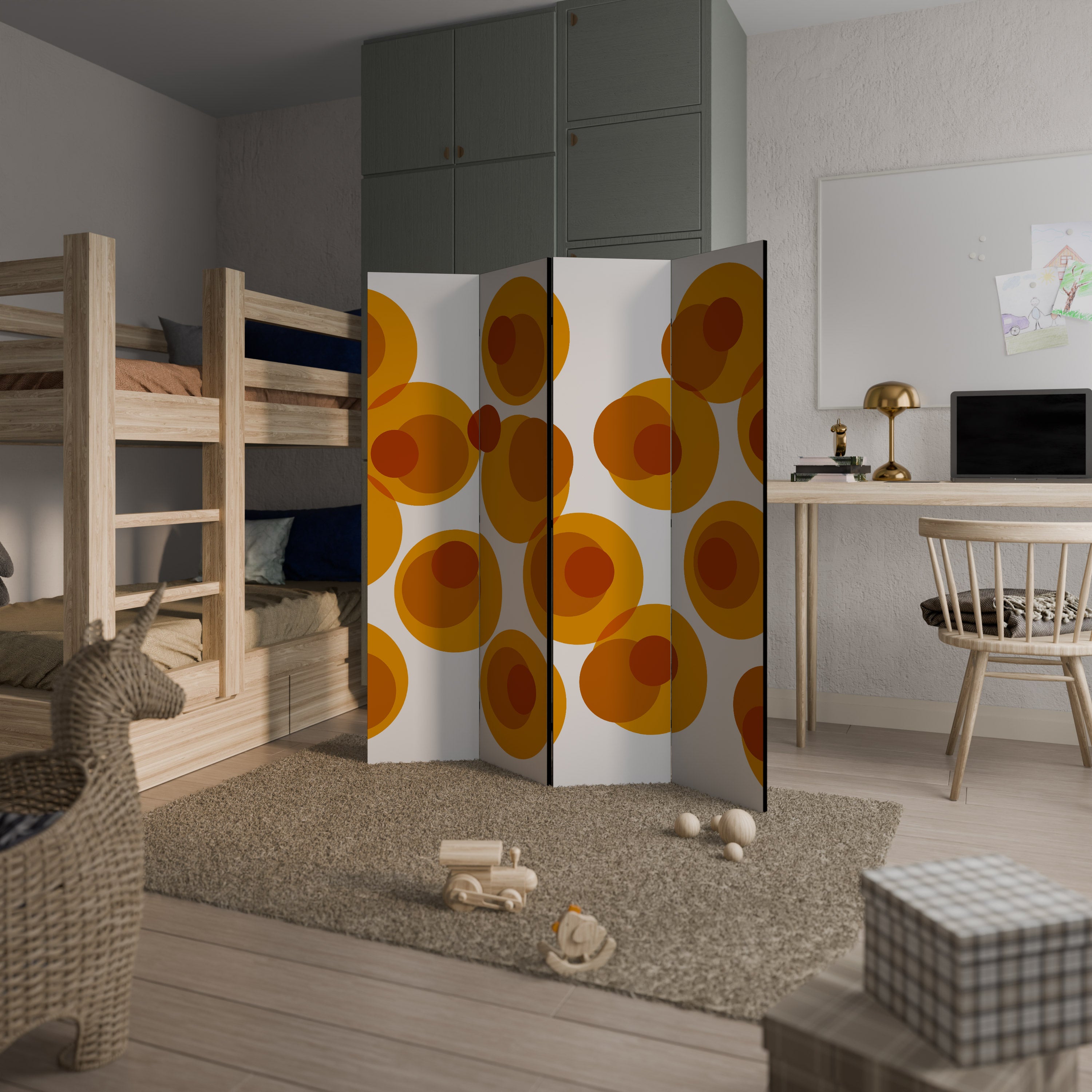 CONFIGURATION LOSS Biombo Decorativo de 4 Painéis