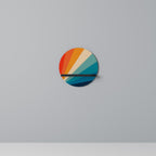 PRISM CONCUSSION Round Art Shelf In Black Finish