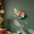 PRISM CONCUSSION Prateleira Redonda Decorativa em Efeito Carvalho