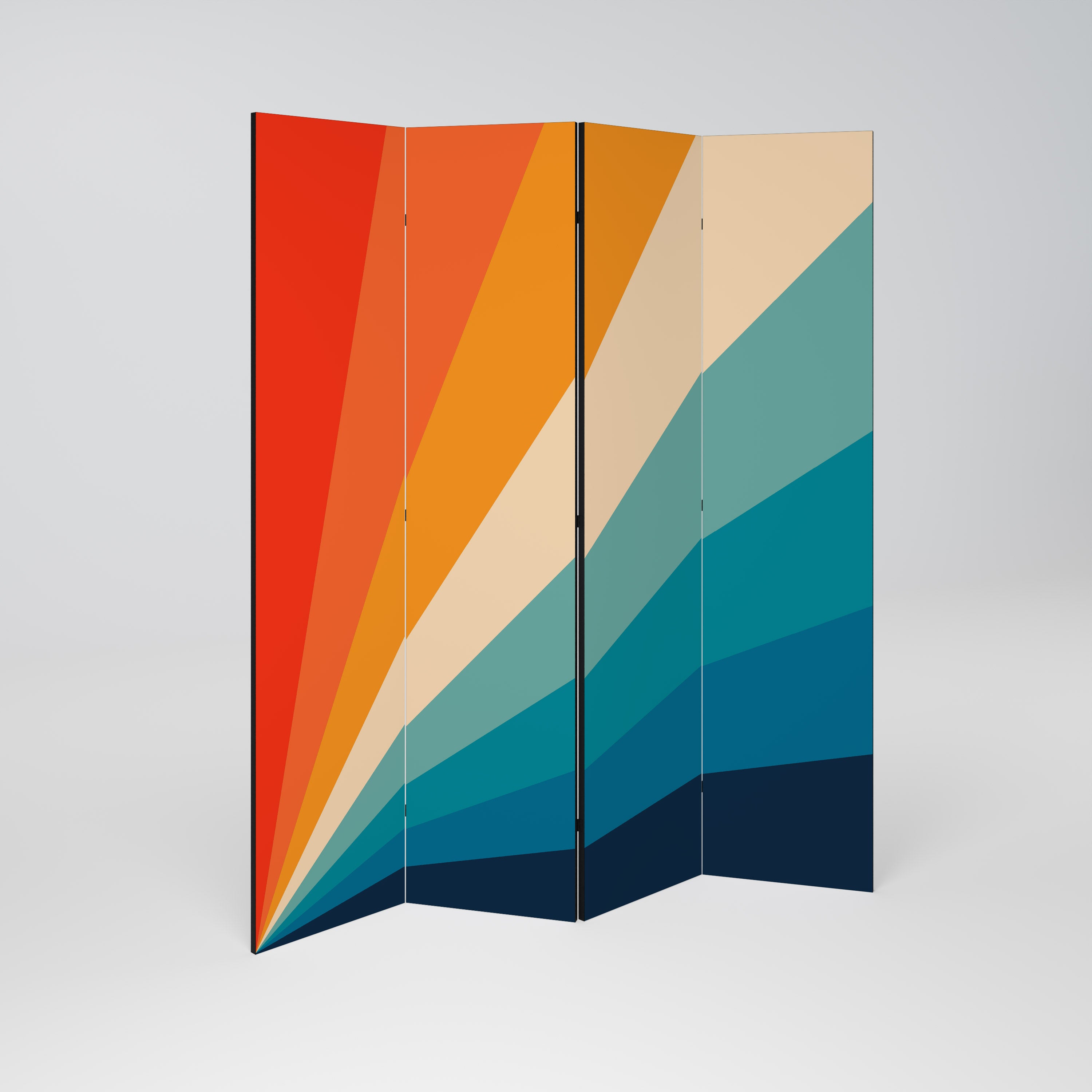 PRISM CONCUSSION Biombo de 4 Painéis