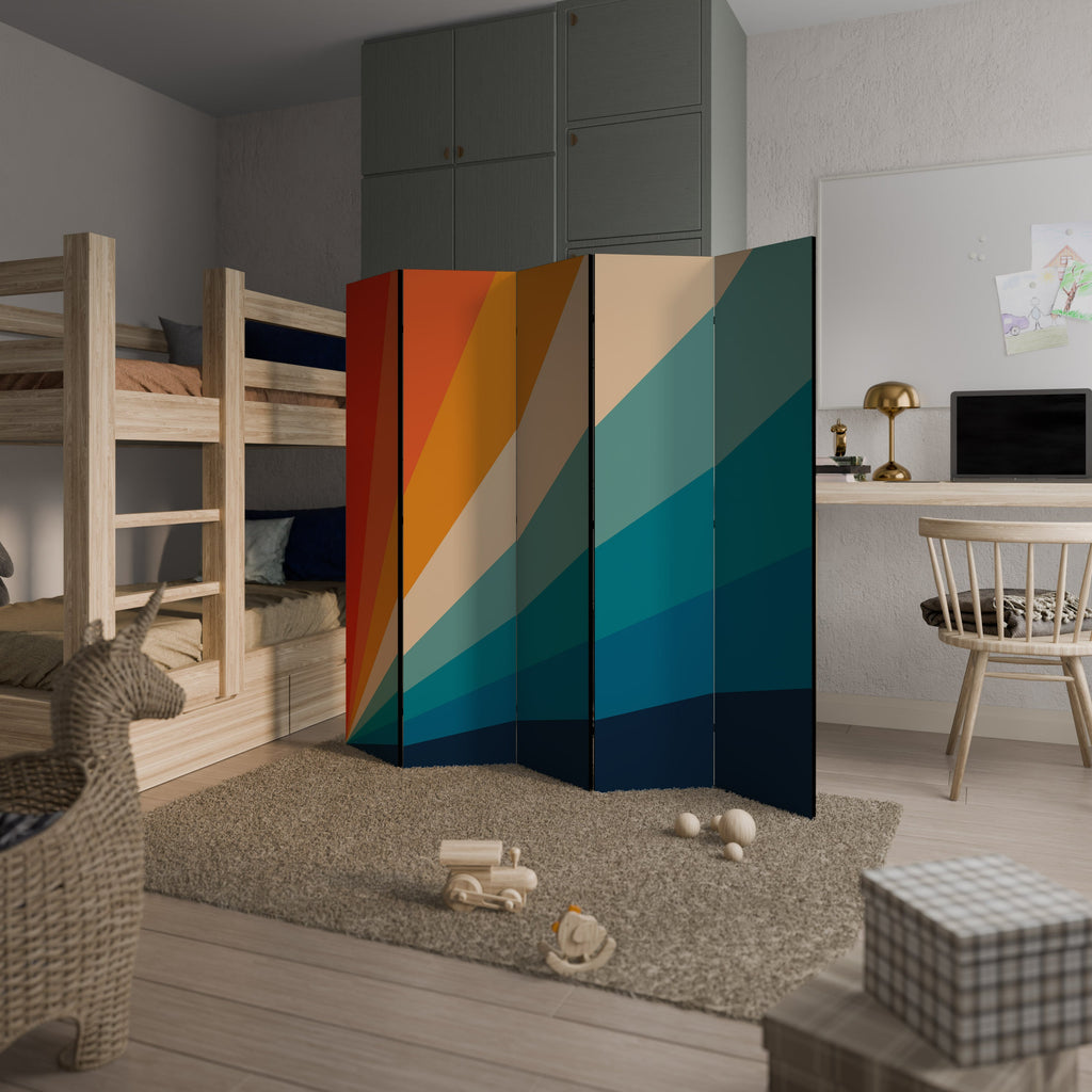 PRISM CONCUSSION Biombo Decorativo de 5 Painéis