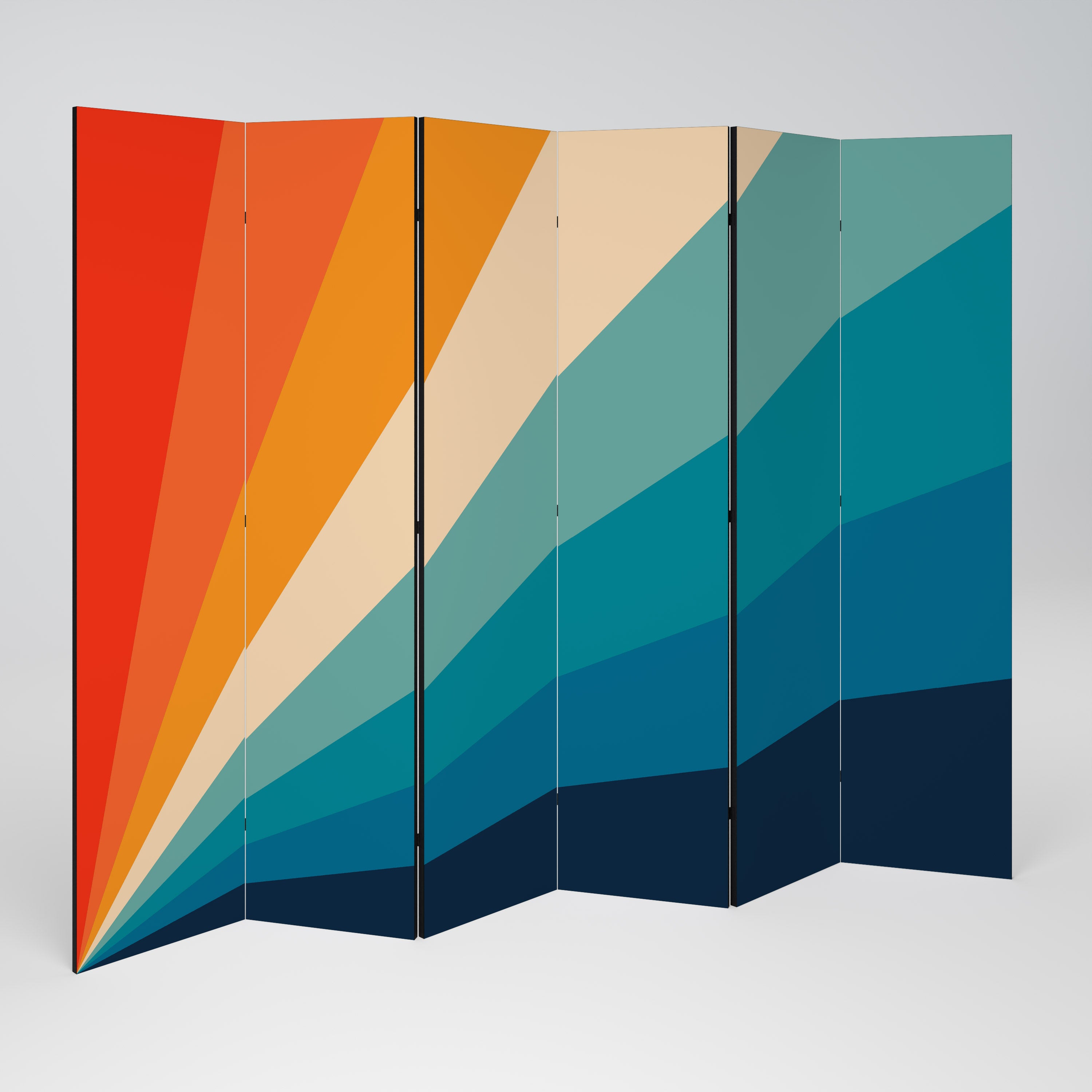 PRISM CONCUSSION Biombo de 6 Painéis