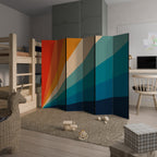 PRISM CONCUSSION Biombo de 6 Painéis