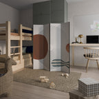 QUIET SNAPSHOT Biombo Decorativo de 4 Painéis