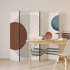 QUIET SNAPSHOT Biombo Decorativo de 5 Painéis