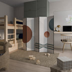 QUIET SNAPSHOT Biombo Decorativo de 5 Painéis