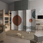 QUIET SNAPSHOT Biombo Decorativo de 6 Painéis