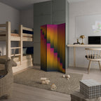 GOLDEN FADE Biombo Decorativo de 3 Painéis