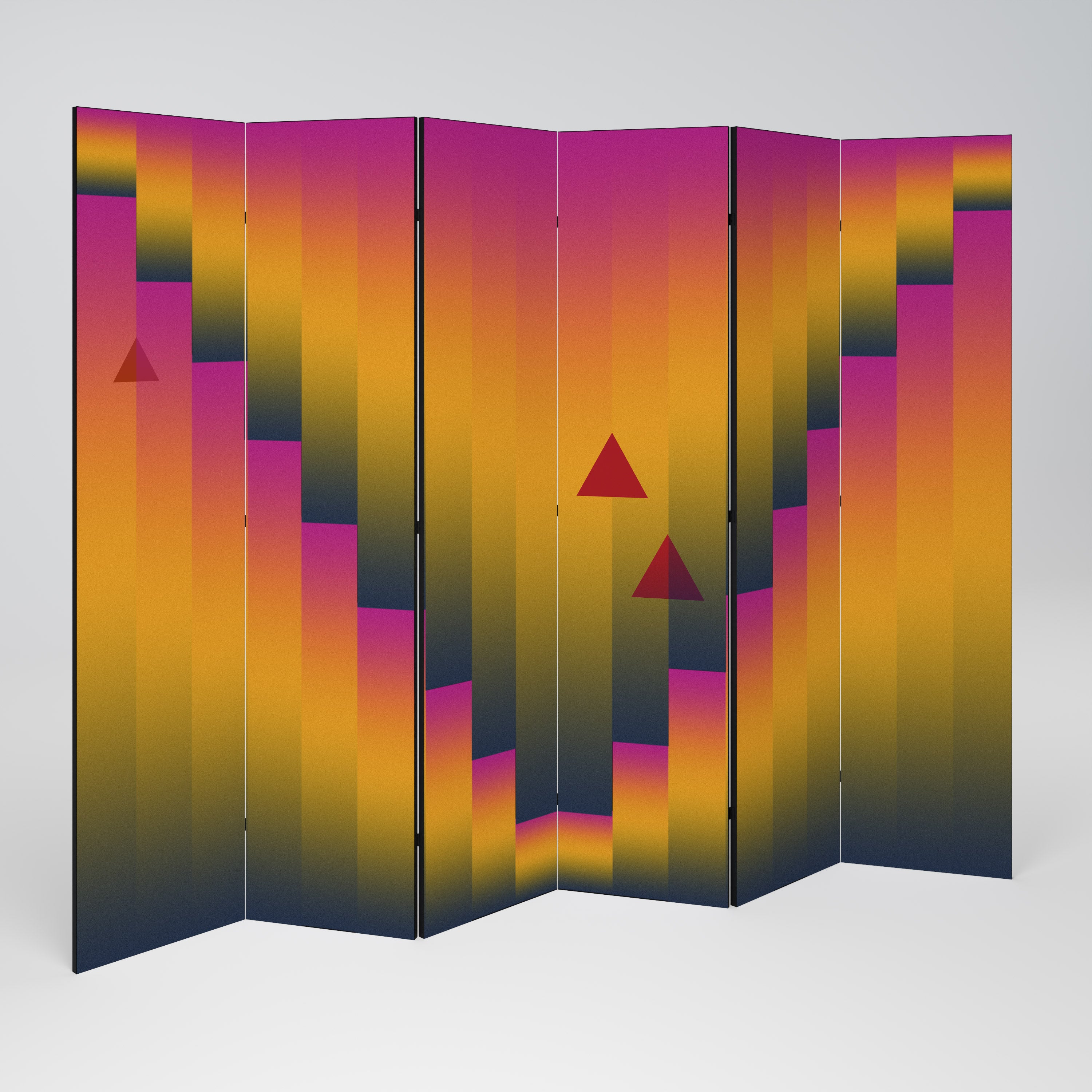 GOLDEN FADE Biombo de 6 Painéis