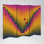 GOLDEN FADE Decorative 6-Panel Room Divider