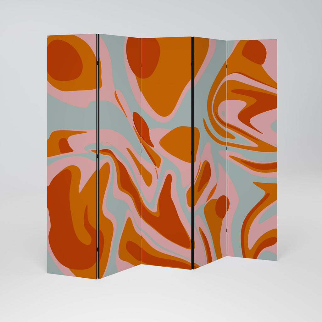 FLOATING BURN Biombo Decorativo de 5 Painéis